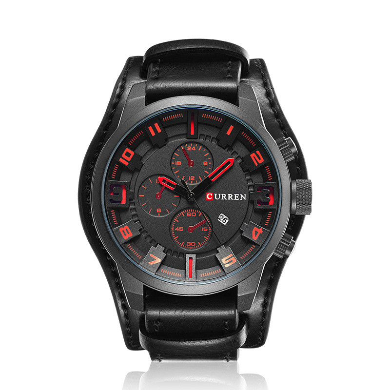 Thorne | Zegarek Chronograf z Skórzanym Paskiem