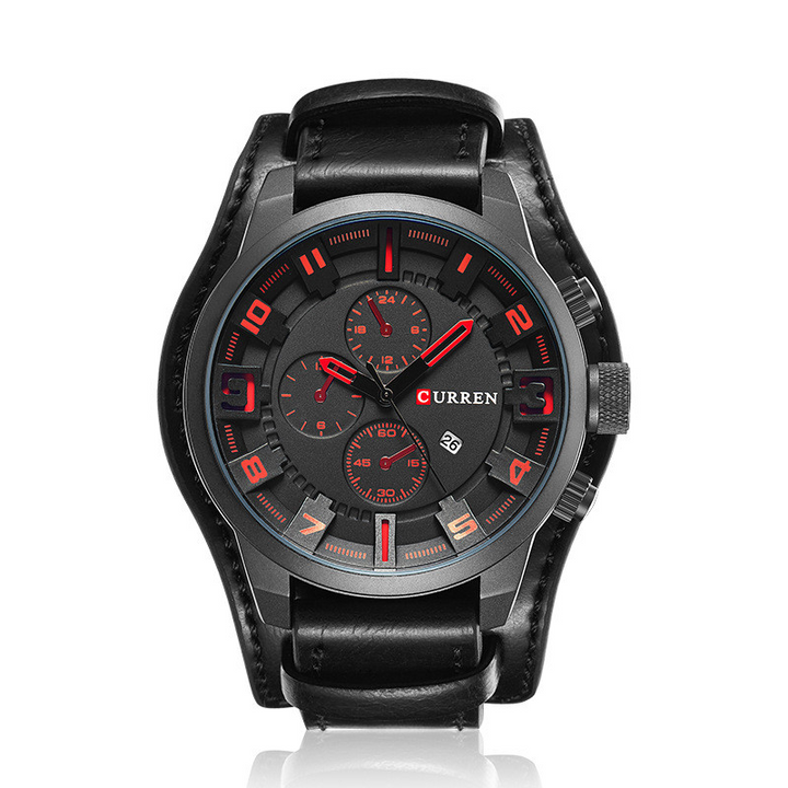 Thorne | Zegarek Chronograf z Skórzanym Paskiem