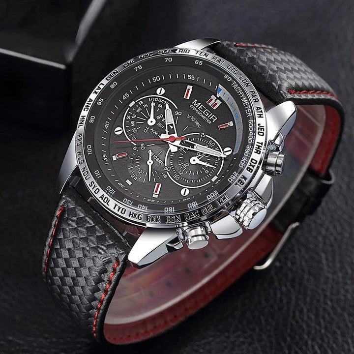 Luksusowy Zegarek z Premium Ruchomym Mechanizmem Kwarcowym