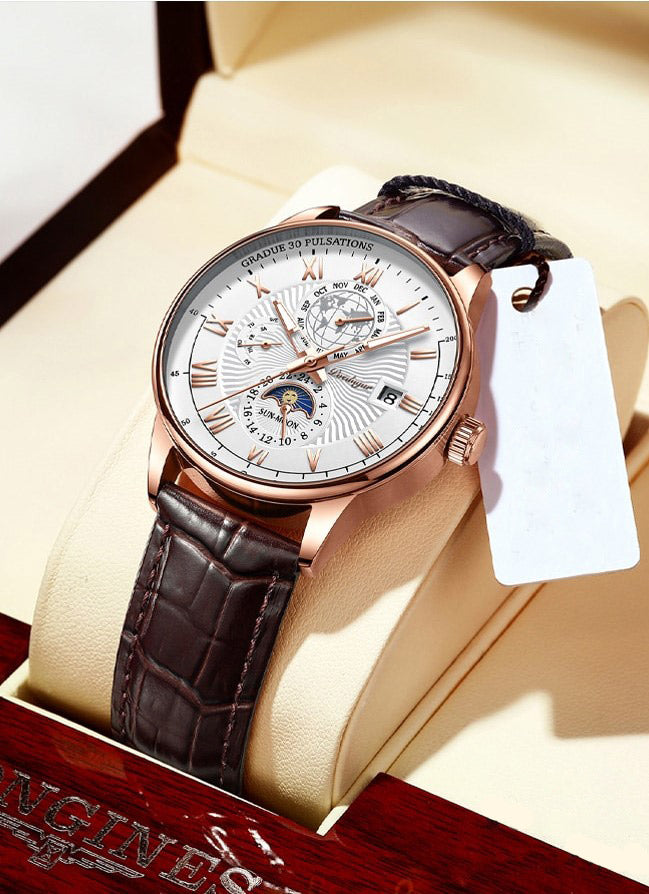 Elegancki i Lekki Ultra-Cienki Zegarek Kwarcowy