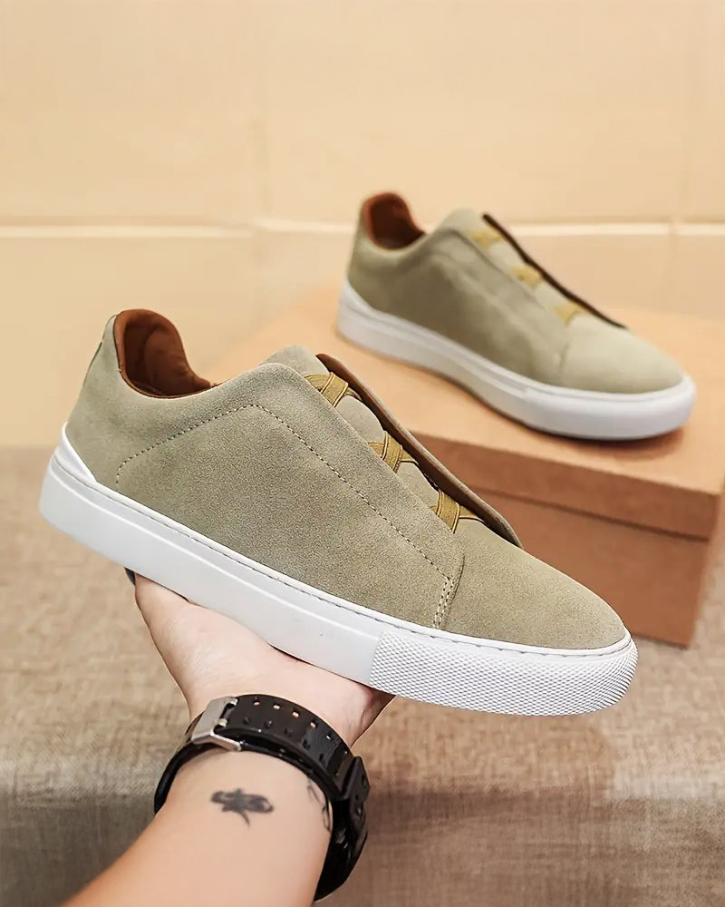 Cassian | Zamszowe sneakersy na sznurówki dla stylowego komfortu
