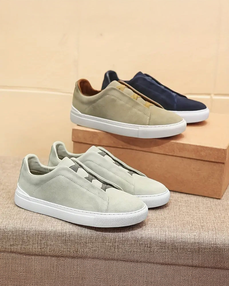 Cassian | Zamszowe sneakersy na sznurówki dla stylowego komfortu