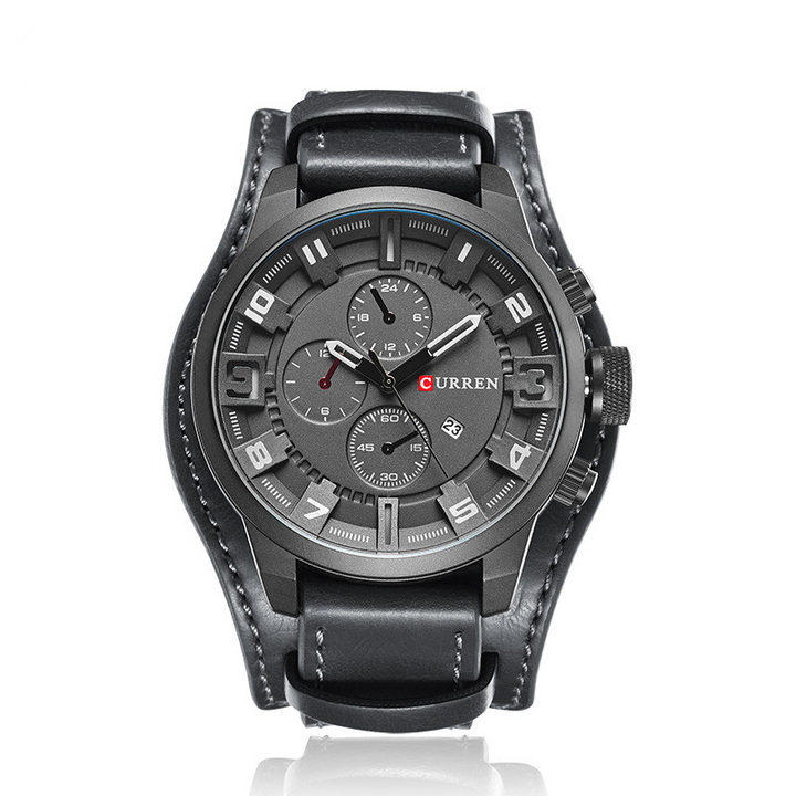 Thorne | Zegarek Chronograf z Skórzanym Paskiem
