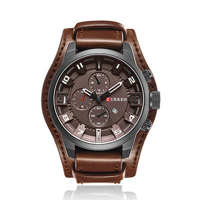 Thorne | Zegarek Chronograf z Skórzanym Paskiem