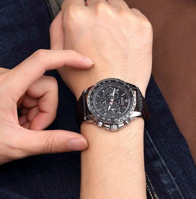 Luksusowy Zegarek z Premium Ruchomym Mechanizmem Kwarcowym
