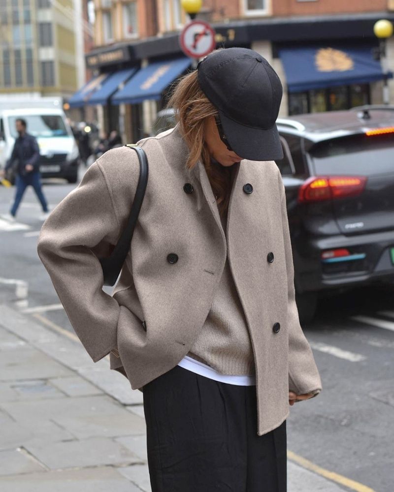 Anaia - Kurtka w stylu francuskim, oversize