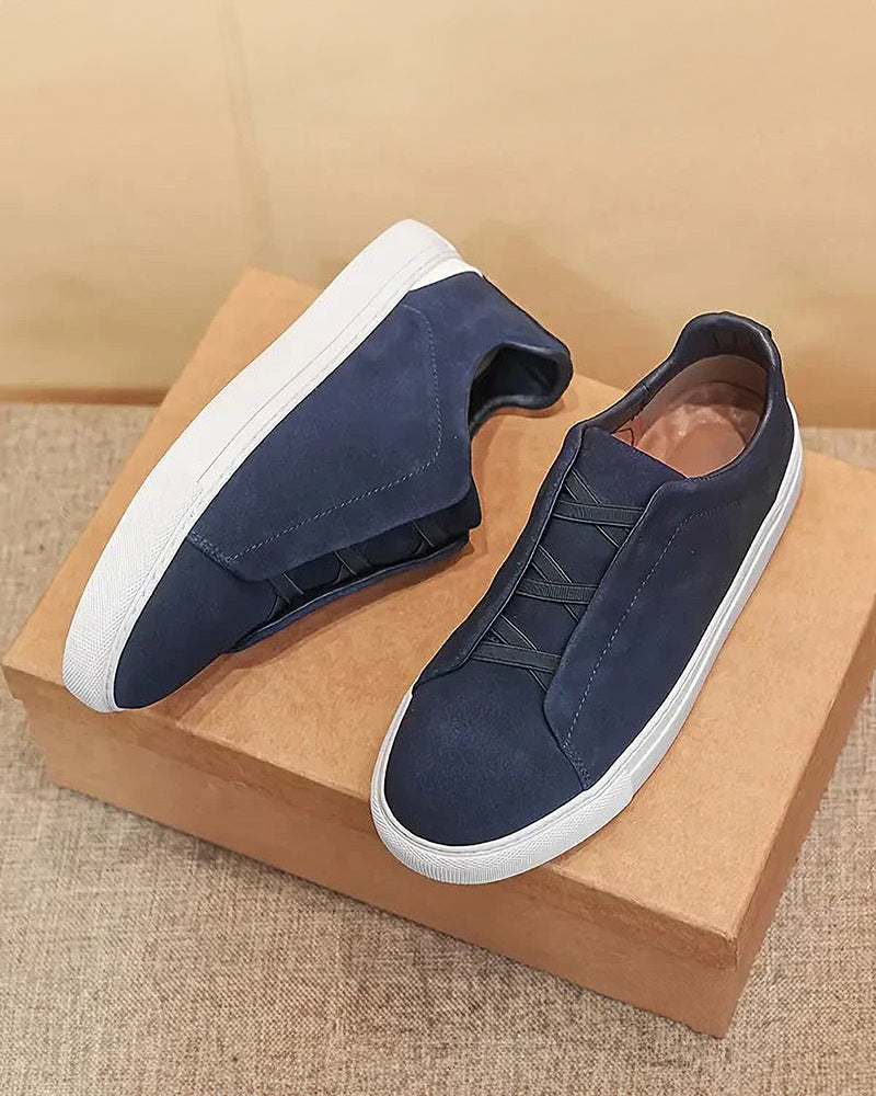 Cassian | Zamszowe sneakersy na sznurówki dla stylowego komfortu