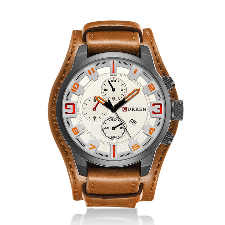 Thorne | Zegarek Chronograf z Skórzanym Paskiem