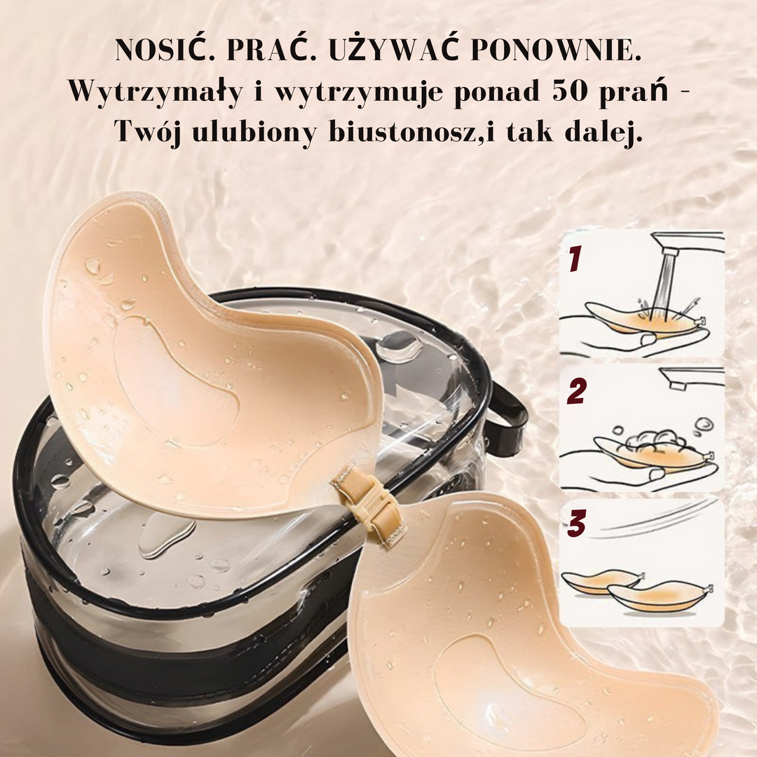 Halina / Niewidoczny Samoprzylepny Biustonosz Push-Up (1 + 1 GRATIS)