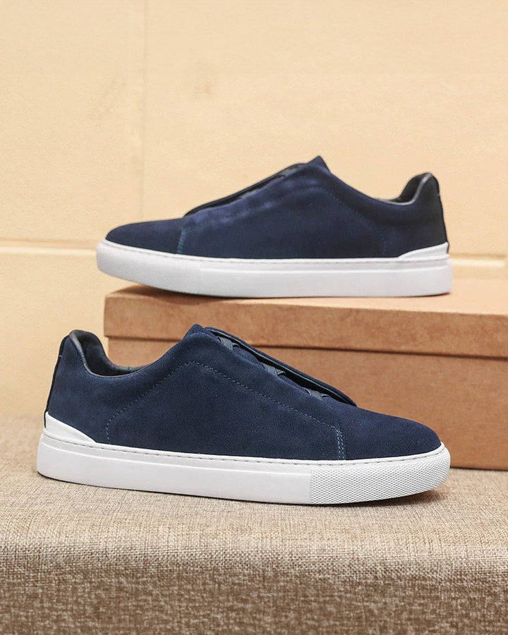Cassian | Zamszowe sneakersy na sznurówki dla stylowego komfortu