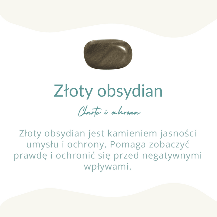 Urok Zaćmienia / Wisiorek Z Złotej Obsydianu