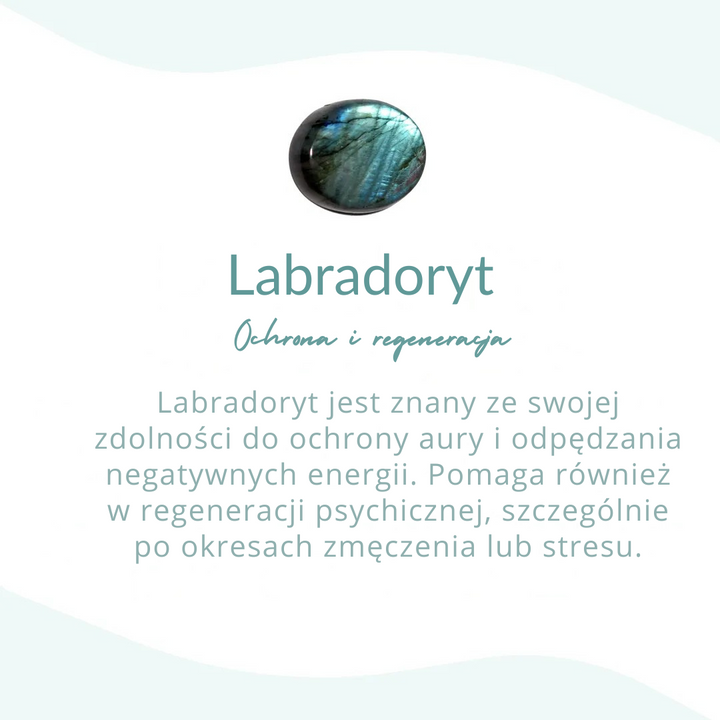 Bransoletka Niebiańska / Bransoletka Z Labradoritu I Hematytu