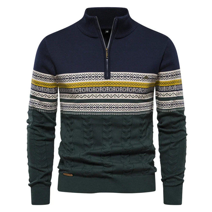 Lucas | Casualny sweter męski w etniczny wzór