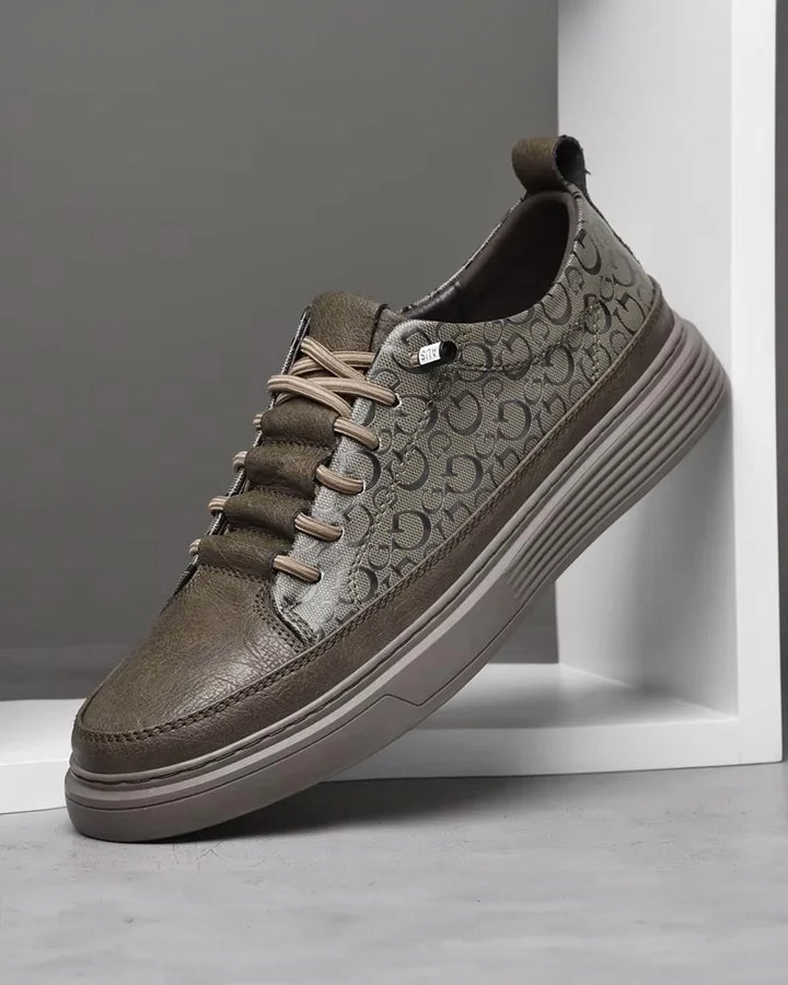 Tiber | Skórzane Sneakersy Slip-On