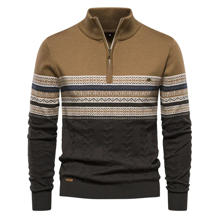 Lucas | Casualny sweter męski w etniczny wzór
