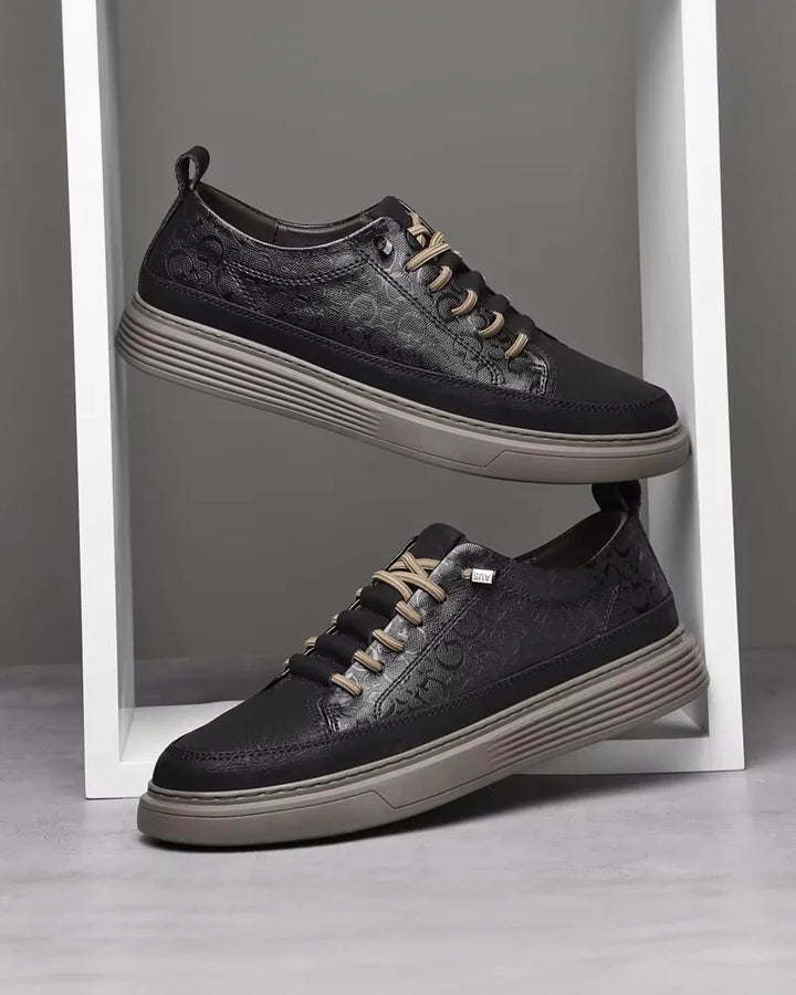 Tiber | Skórzane Sneakersy Slip-On
