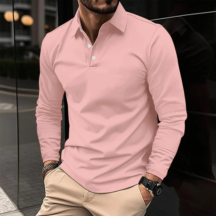 Eddy | Casualna koszula polo z długim rękawem