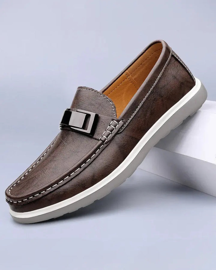 Bramwell | Łatwe wsuwane płaskie loafersy