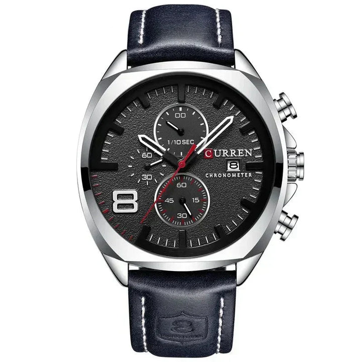 Wodoszczelny zegarek chronograficzny w stylu militarnym