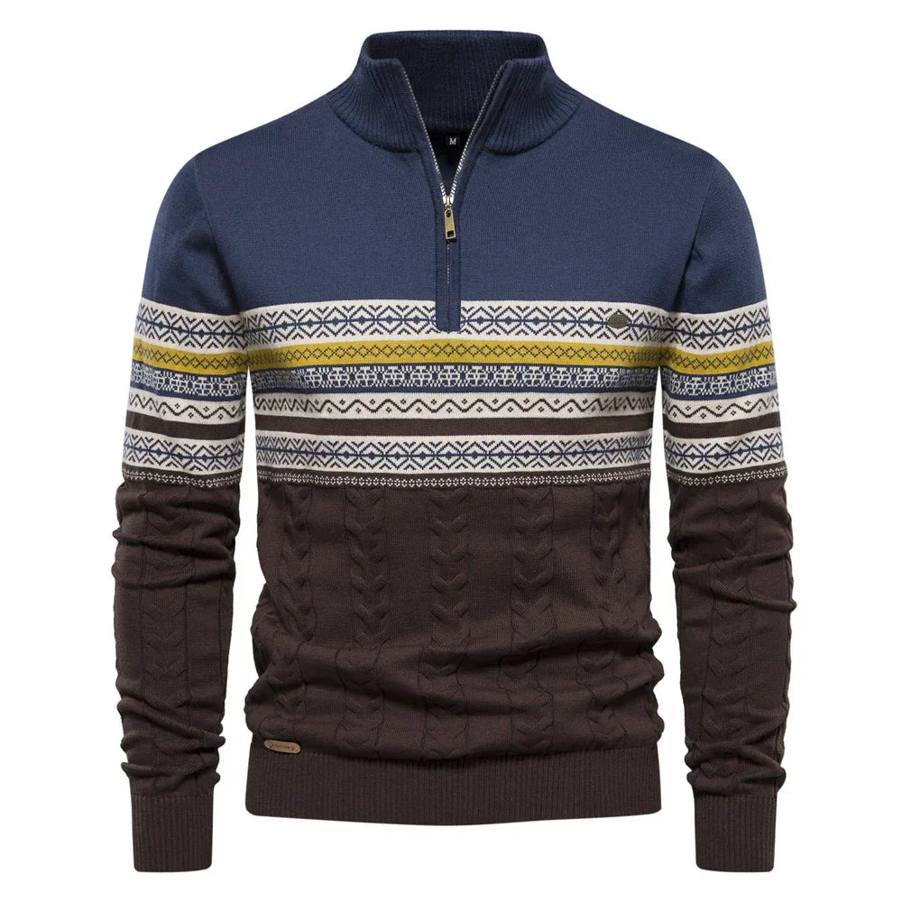 Lucas | Casualny sweter męski w etniczny wzór