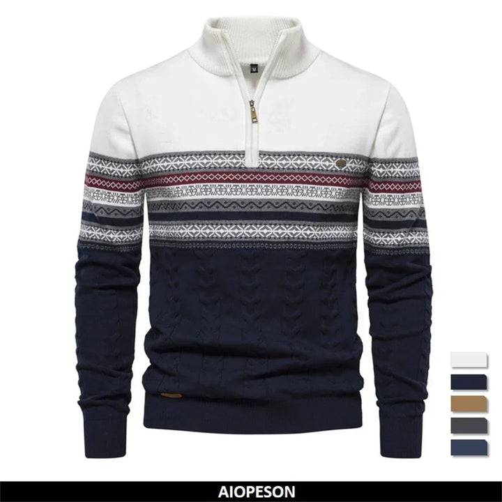 Lucas | Casualny sweter męski w etniczny wzór