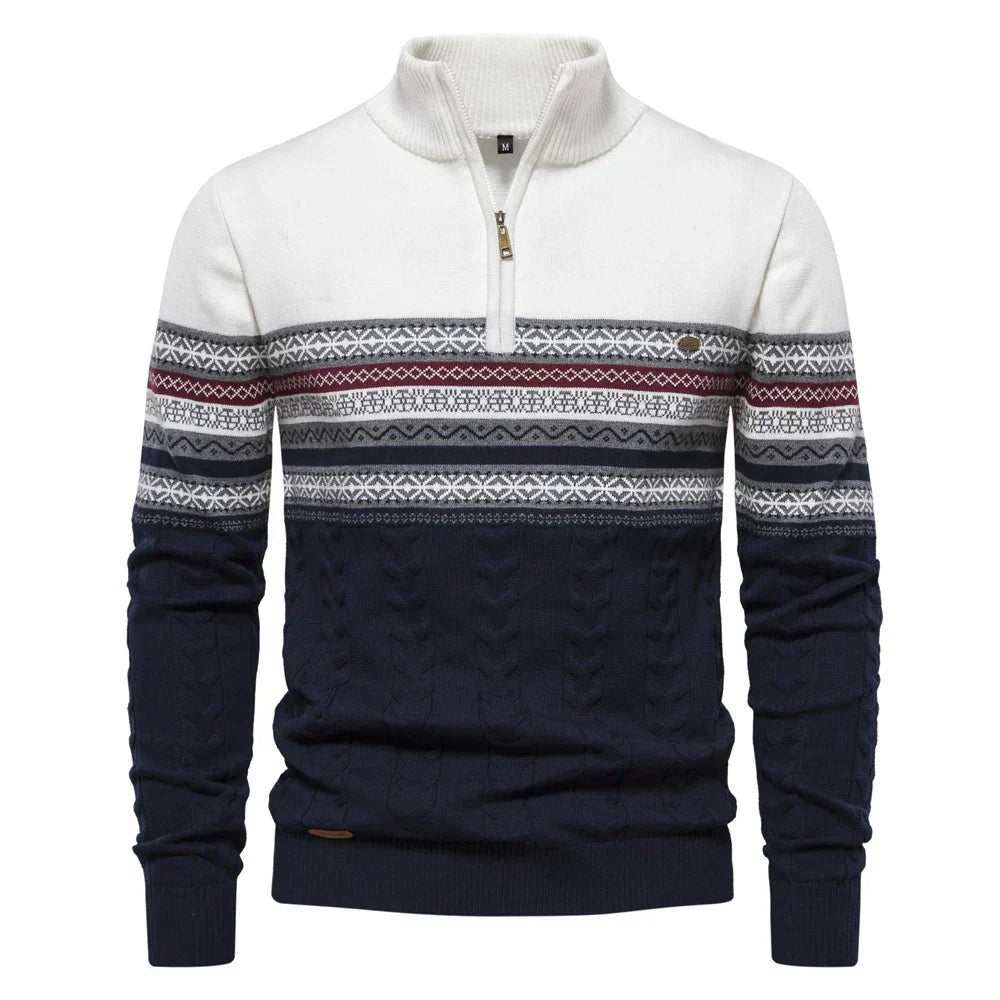 Lucas | Casualny sweter męski w etniczny wzór