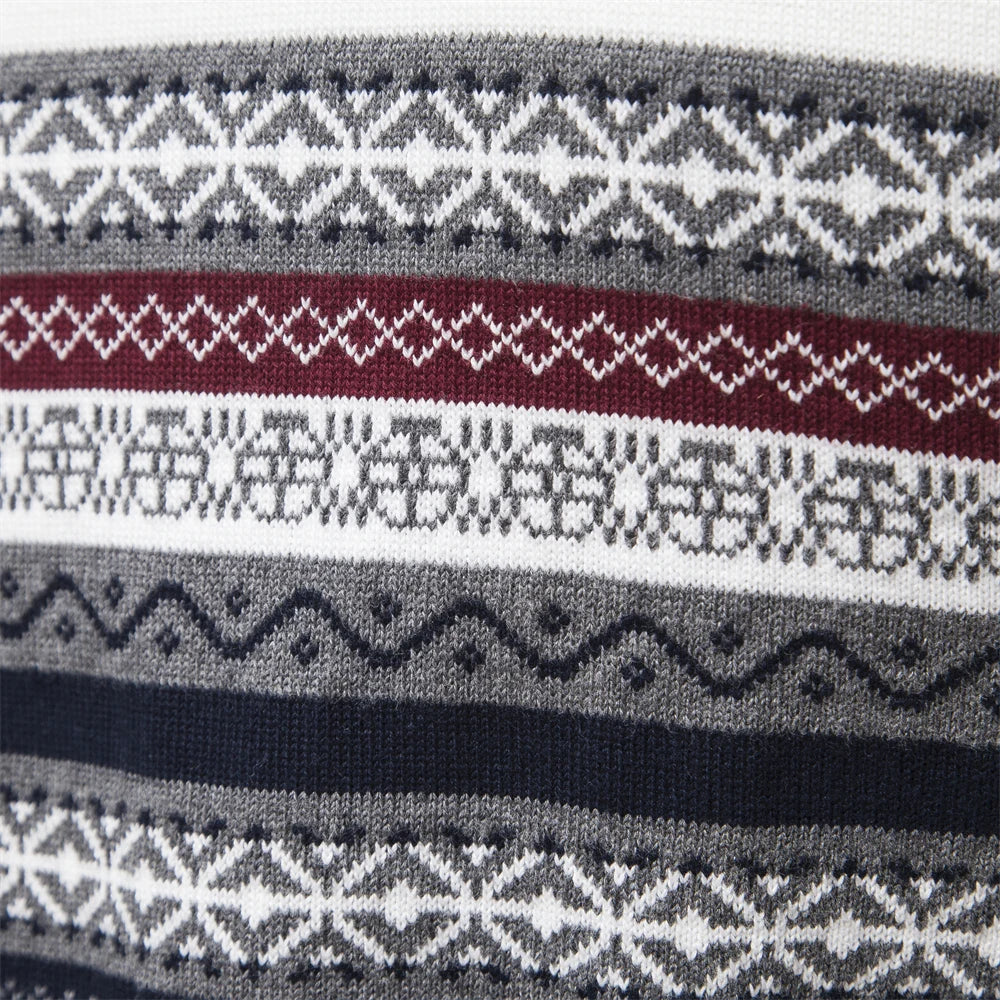 Lucas | Casualny sweter męski w etniczny wzór