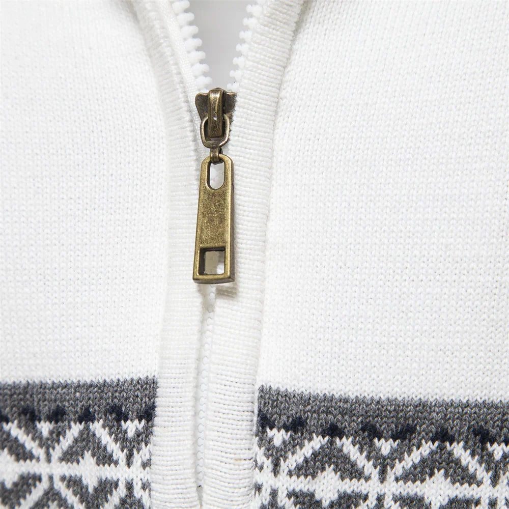 Lucas | Casualny sweter męski w etniczny wzór