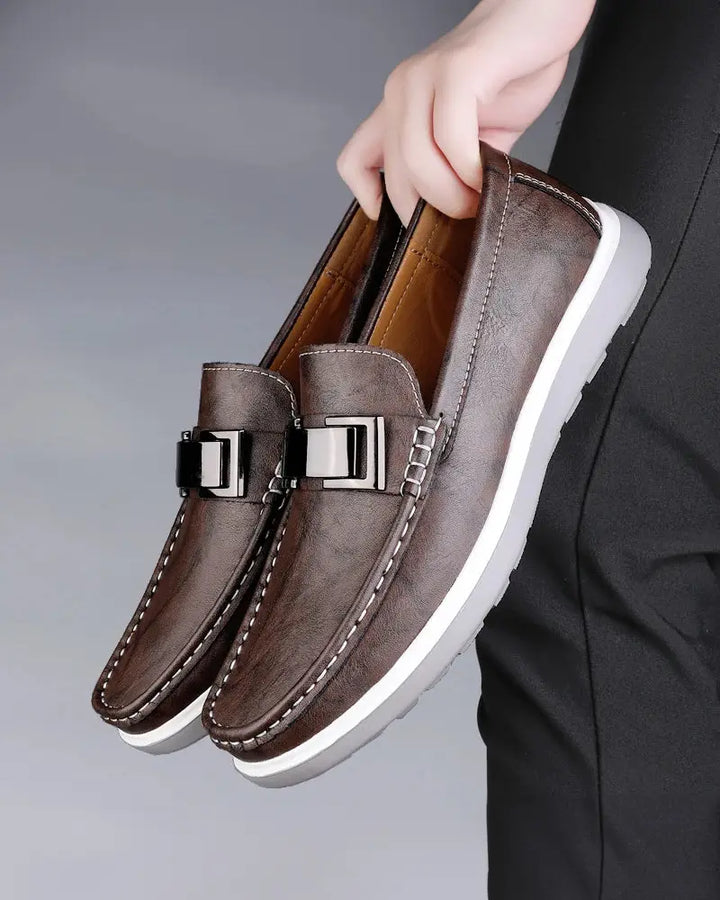 Bramwell | Łatwe wsuwane płaskie loafersy