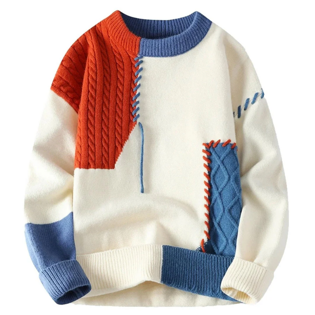 Kupidyn | Sweter z patchworkiem