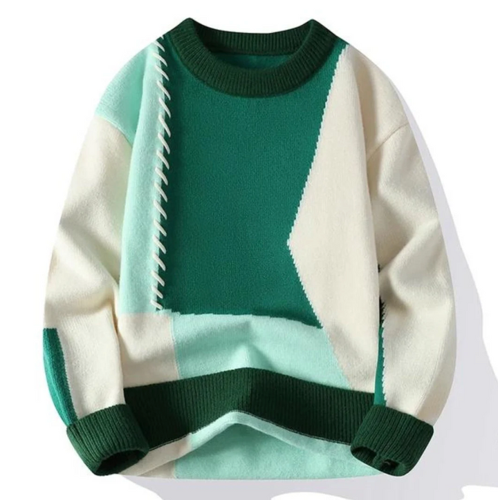 Kupidyn | Sweter z patchworkiem