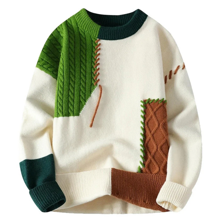 Kupidyn | Sweter z patchworkiem