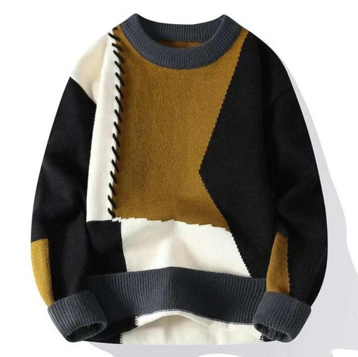 Kupidyn | Sweter z patchworkiem