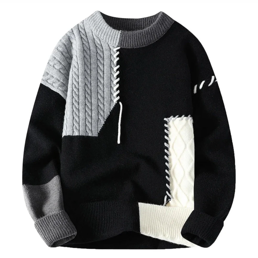 Kupidyn | Sweter z patchworkiem
