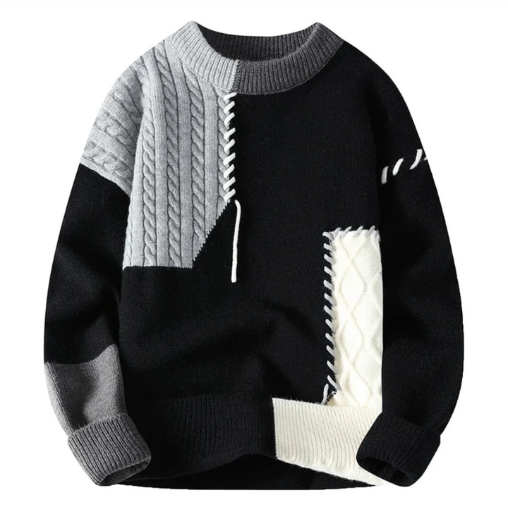 Kupidyn | Sweter z patchworkiem