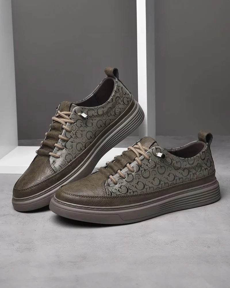 Tiber | Skórzane Sneakersy Slip-On