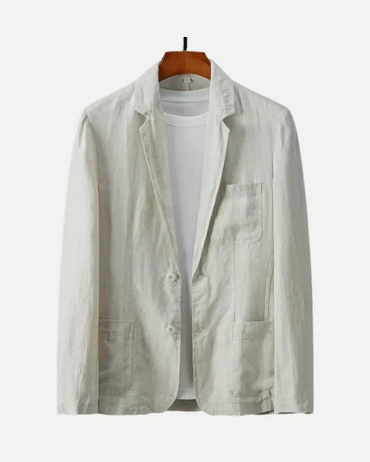 Griffin | Jednokolorowy Casual Blazer