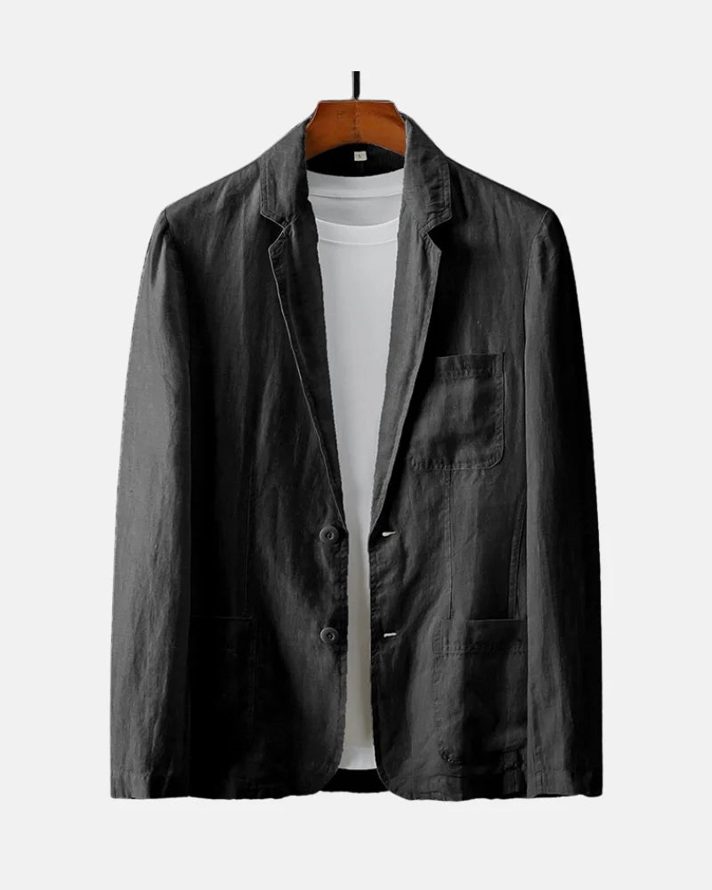 Griffin | Jednokolorowy Casual Blazer