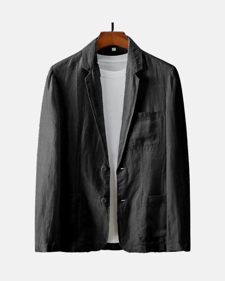 Griffin | Jednokolorowy Casual Blazer