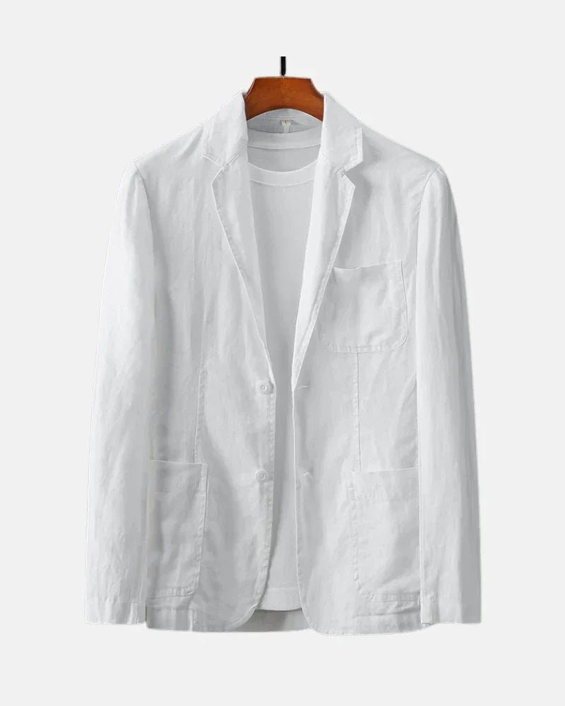 Griffin | Jednokolorowy Casual Blazer