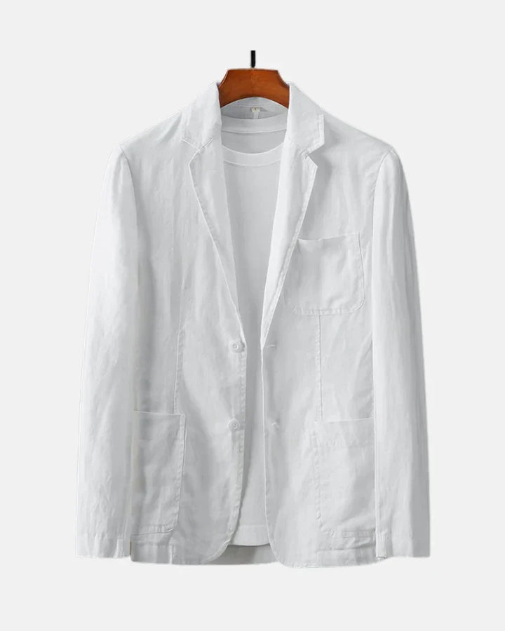 Griffin | Jednokolorowy Casual Blazer