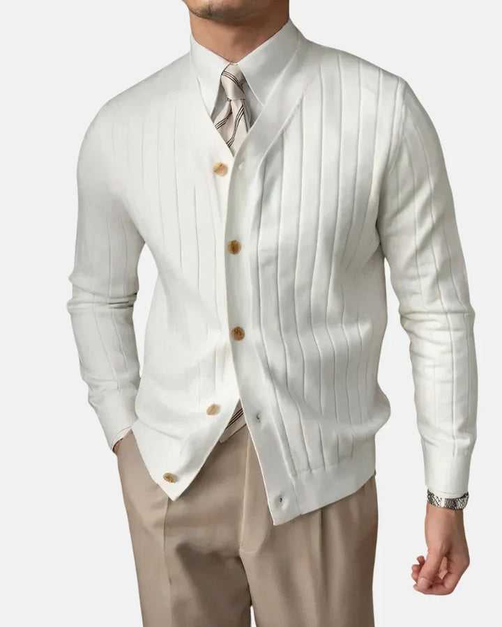 Shelton | Sweter z dzianiny w prążki