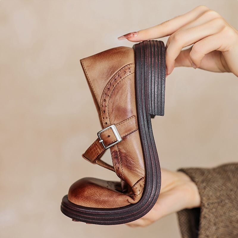 Adelajda / Eleganckie Skórzane Buty