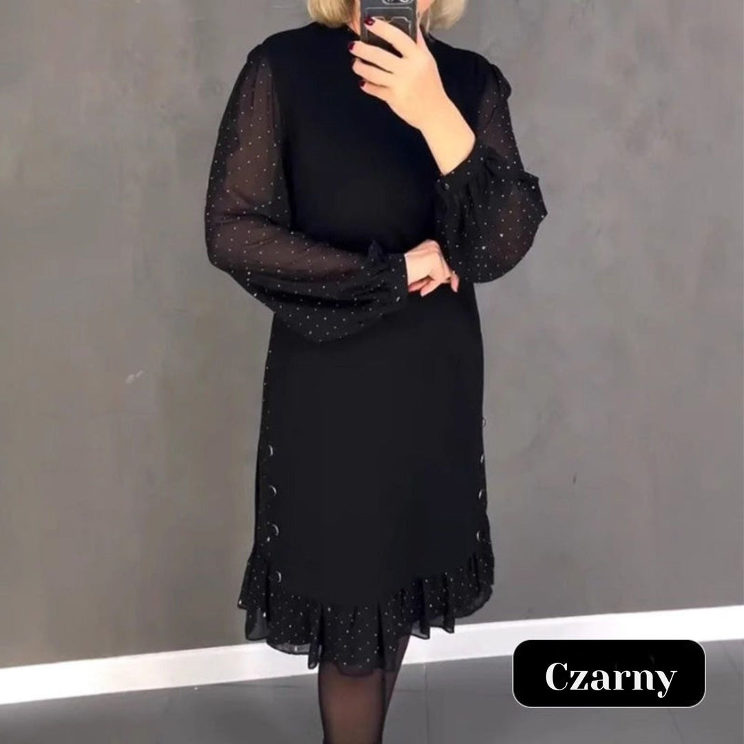 Martyna / Damska Sukienka Z Okrągłym